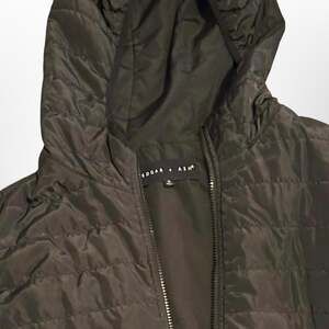 Edgar + Ash Black Puffer Vest with Hood, Size XL - Quilted Outerwear